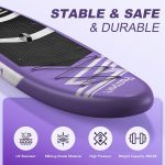 Premium Stand Up Paddle Board, Yoga Board with Durable SUP Accessories & Carry Bag | Wide Stance, Surf Control, Non-Slip Deck, Leash, Paddle and Pump for Youth & Adult - Image 57